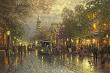 Evening On The Avenue (Charleston, Broad Street) - Ap by Thomas Kinkade Limited Edition Print