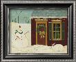 House With Snowman by Warren Kimble Limited Edition Print