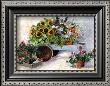 Potted Purple Pansy by Peggy Abrams Limited Edition Pricing Art Print