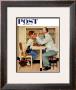 At The Optometrist Or Eye Doctor Saturday Evening Post Cover, May 19,1956 by Norman Rockwell Limited Edition Pricing Art Print
