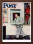 Picture Hanger Or Museum Worker Saturday Evening Post Cover, March 2,1946 by Norman Rockwell Limited Edition Pricing Art Print