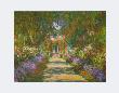 Path In Monet's Garden At Givermy, 1902 by Claude Monet Limited Edition Print