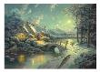 Christmas Moonlight (Ap) by Thomas Kinkade Limited Edition Print