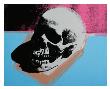 Skull, C.1976 (White On Blue And Pink) by Andy Warhol Limited Edition Pricing Art Print