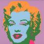 Marilyn Kopf Hellblau-Grã¼n-Ocker by Andy Warhol Limited Edition Print