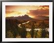 Teton Range At Sunset, Grand Teton National Park, Wyoming, Usa by Adam Jones Limited Edition Print