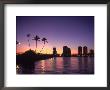 Skyline And Sunset, West Palm Beach, Fl by Robin Hill Limited Edition Print