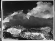 Landscape With Heavy Clouds Over Partially Snow-Covered Mountains, At Kings River Canyon by Ansel Adams Limited Edition Print