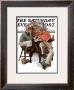 Cramming Saturday Evening Post Cover, June 13,1931 by Norman Rockwell Limited Edition Pricing Art Print