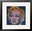 Marilyn Monroe (Marilyn), C.1967 (On Peacock Blue, Pink Face) by Andy Warhol Limited Edition Pricing Art Print