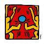 Two Yellow Kickers, 1988 by Keith Haring Limited Edition Print