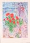 Red Bouquet With Lovers by Marc Chagall Limited Edition Pricing Art Print