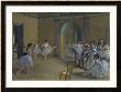 Ballet Studio At The Opera In Rue Le Peletier, 1872 by Edgar Degas Limited Edition Print