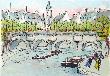 Paris, Le Pont-Neuf by Urbain Huchet Limited Edition Print