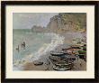 Etretat, Beach And The Porte D'amont, 1883 by Claude Monet Limited Edition Print