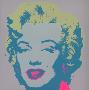 Marilyn Kopf Silber-Türkis by Andy Warhol Limited Edition Pricing Art Print