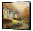 Blessings Of Autumn - Framed Fine Art Print On Canvas - Black Frame by Thomas Kinkade Limited Edition Pricing Art Print