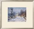 Road To Giverny In Winter by Claude Monet Limited Edition Pricing Art Print