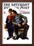 Plot Thickens Saturday Evening Post Cover, March 12,1927 by Norman Rockwell Limited Edition Print