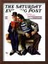 Plot Thickens Saturday Evening Post Cover, March 12,1927 by Norman Rockwell Limited Edition Print