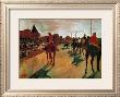 Race Horses In Front Of The Grandstand by Edgar Degas Limited Edition Pricing Art Print