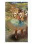 Two Dancers In Green Skirts, Landscape Scenery by Edgar Degas Limited Edition Print