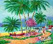 Barques De Peche En Guadeloupe by Jean-Claude Picot Limited Edition Print