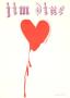 Red Design For Satin Heart by Jim Dine Limited Edition Print