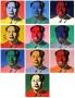 Mao Tse-Tung Kopf, Set 10 Subjects by Andy Warhol Limited Edition Pricing Art Print