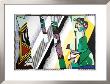 Reflections On Interior With Girl Drawing by Roy Lichtenstein Limited Edition Print