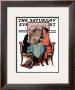 Breakfast Table Or Behind The Newspaper Saturday Evening Post Cover, August 23,1930 by Norman Rockwell Limited Edition Print