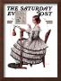 Needlepoint Saturday Evening Post Cover, March 1,1924 by Norman Rockwell Limited Edition Pricing Art Print