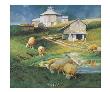 Octagonal Barn, 1988 by Richard Yaco Limited Edition Print