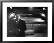 Vp Richard Nixon Sitting Solemnly In Back Seat Of Dimly Lit Limousine by Hank Walker Limited Edition Print