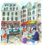 Paris, La Place De La Contrescarpe by Urbain Huchet Limited Edition Pricing Art Print