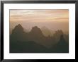 Sahara Desert, Hoggar Mountains, Sunrise Over Assekrem, Algeria, North Africa by David Poole Limited Edition Print