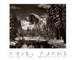 Half Dome, Merced River, Winter by Ansel Adams Limited Edition Print