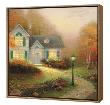 Blessings Of Autumn -  Framed Fine Art Print On Canvas - Wood Frame by Thomas Kinkade Limited Edition Pricing Art Print