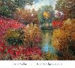 River's Edge Garden by Kent Wallis Limited Edition Print