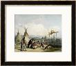 Funeral Scaffold Of A Sioux Chief Near Fort Pierre by Karl Bodmer Limited Edition Pricing Art Print