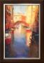 Canal With Orange Bridge by Cecil Rice Limited Edition Print
