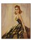 Red Haired Woman In Strapless Dress by David Wright Limited Edition Pricing Art Print