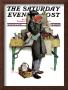 Bookworm Saturday Evening Post Cover, August 14,1926 by Norman Rockwell Limited Edition Print
