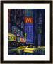 Racing Taxis At Night, New York City by Patti Mollica Limited Edition Print