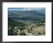 Small Farm In Foreground And Vjosa Valley Beyond, Albania by David Poole Limited Edition Print