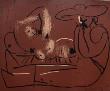 Lc - Femme Couchee Et Homme Au Grand Chapeau by Pablo Picasso Limited Edition Print