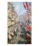 The Rue Montorgueil, Paris, Celebration Of June 30, 1878 by Claude Monet Limited Edition Print