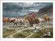 Turnin' The Lead Steer by Jack Terry Limited Edition Pricing Art Print