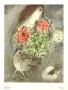 Frau, Blumen Und Vogel by Marc Chagall Limited Edition Print
