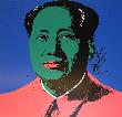 Mao Tse-Tung Kopf Grã¼n-Rot by Andy Warhol Limited Edition Print